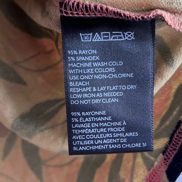 UO Silence+Noise Floral Boho Wrap Long Sleeve Top - Picture 5 of 6